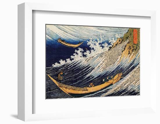 Ocean Waves-Katsushika Hokusai-Framed Art Print