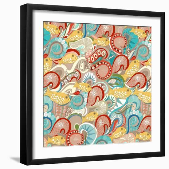 Ocean Waves-Sharon Turner-Framed Art Print