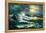 Ocean Waves-Diane Romanello-Framed Stretched Canvas