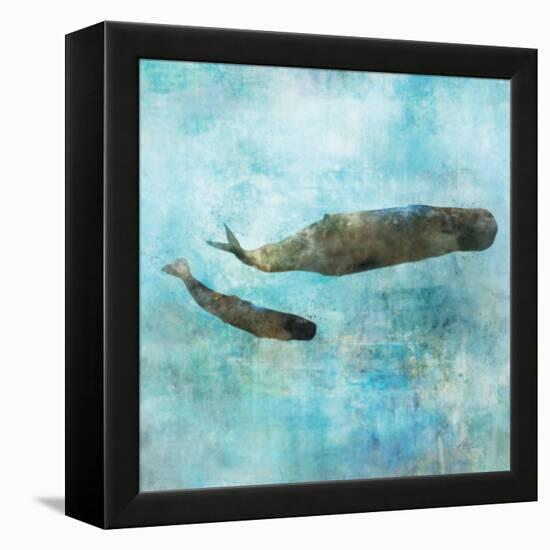 Ocean Whale 2-Ken Roko-Framed Stretched Canvas