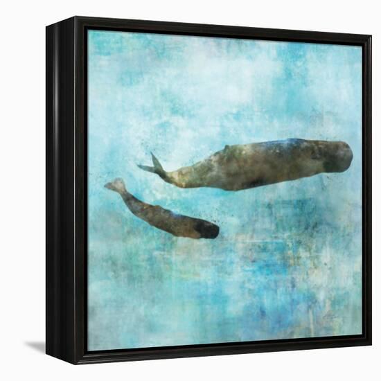 Ocean Whale 2-Ken Roko-Framed Stretched Canvas