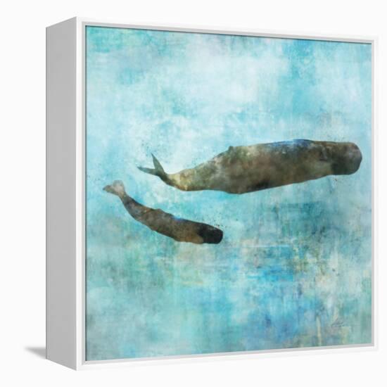 Ocean Whale 2-Ken Roko-Framed Stretched Canvas