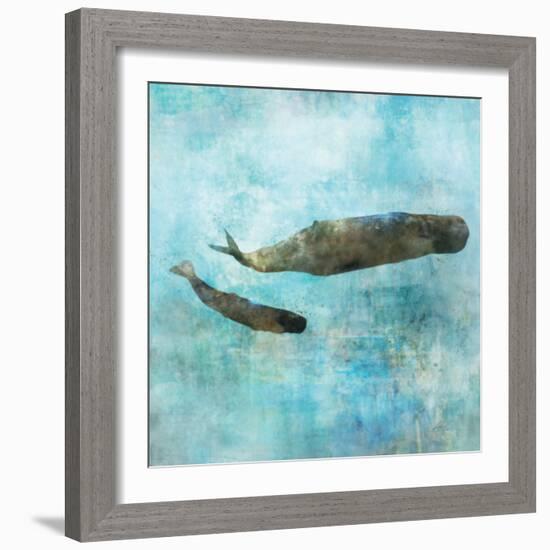 Ocean Whale 2-Ken Roko-Framed Art Print