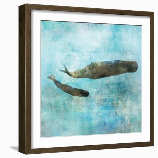 Ocean Whale 2-Ken Roko-Framed Art Print