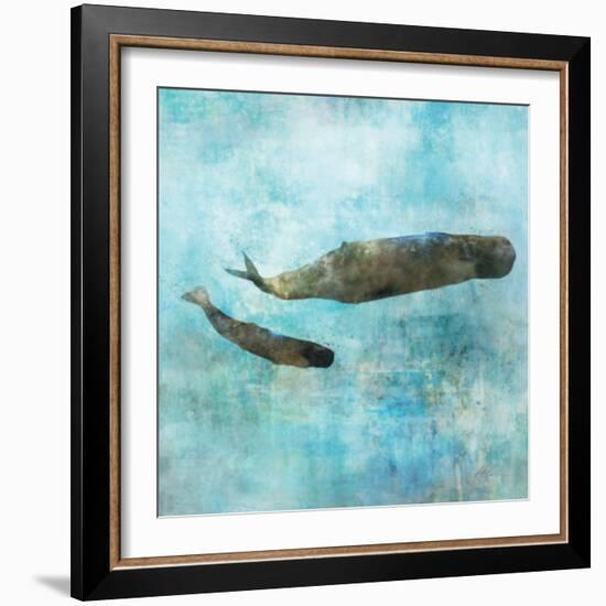 Ocean Whale 2-Ken Roko-Framed Art Print