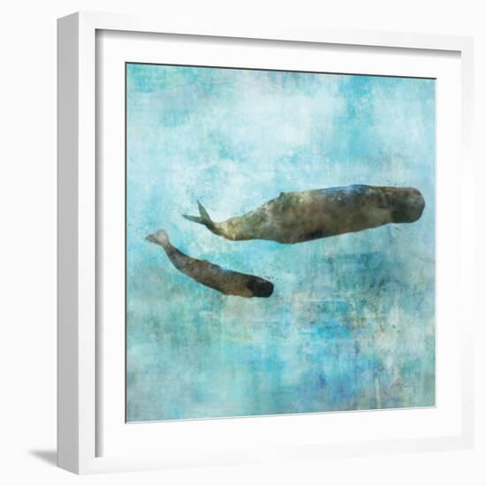 Ocean Whale 2-Ken Roko-Framed Art Print