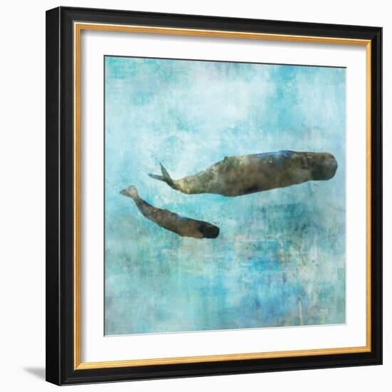 Ocean Whale 2-Ken Roko-Framed Art Print