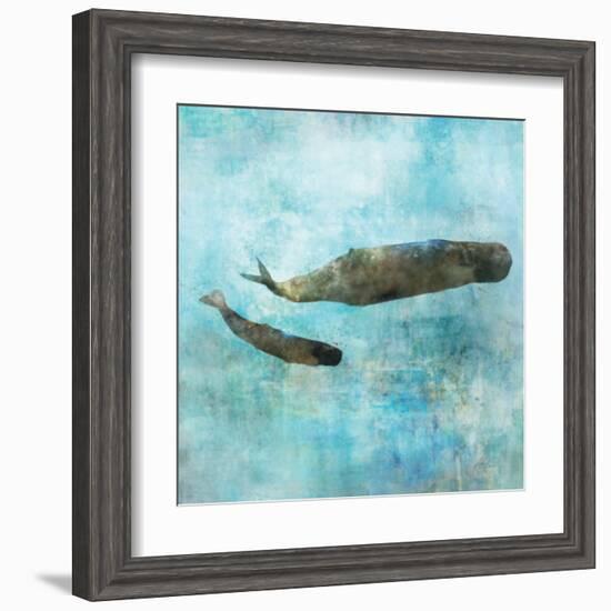 Ocean Whale 2-Ken Roko-Framed Art Print
