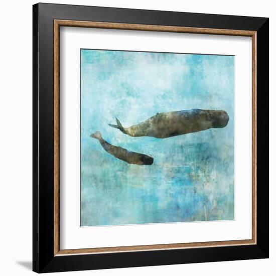 Ocean Whale 2-Ken Roko-Framed Art Print