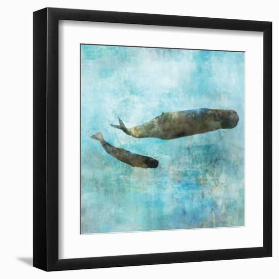 Ocean Whale 2-Ken Roko-Framed Art Print