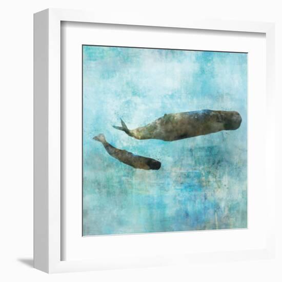 Ocean Whale 2-Ken Roko-Framed Art Print