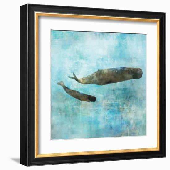 Ocean Whale 2-Ken Roko-Framed Art Print