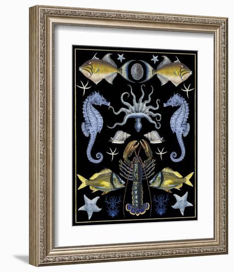 Oceana - Blue & Yellow-Susan Clickner-Framed Art Print