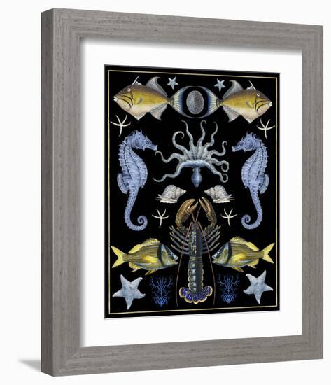 Oceana - Blue & Yellow-Susan Clickner-Framed Art Print