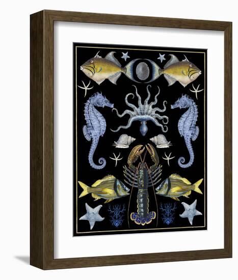 Oceana - Blue & Yellow-Susan Clickner-Framed Art Print