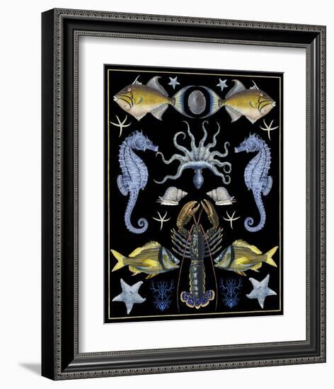 Oceana - Blue & Yellow-Susan Clickner-Framed Art Print