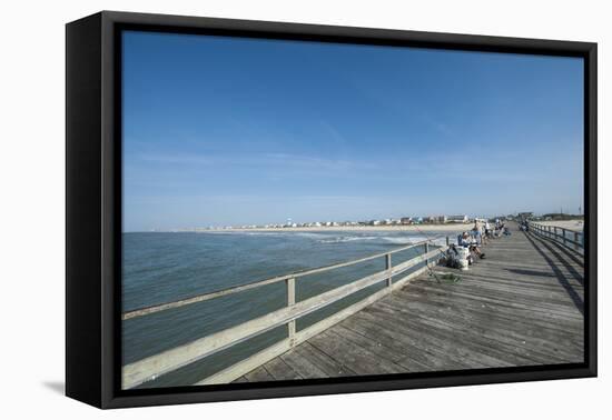 Oceanana Fishing Pier, Atlantic Beach, Outer Banks-Michael DeFreitas-Framed Premier Image Canvas