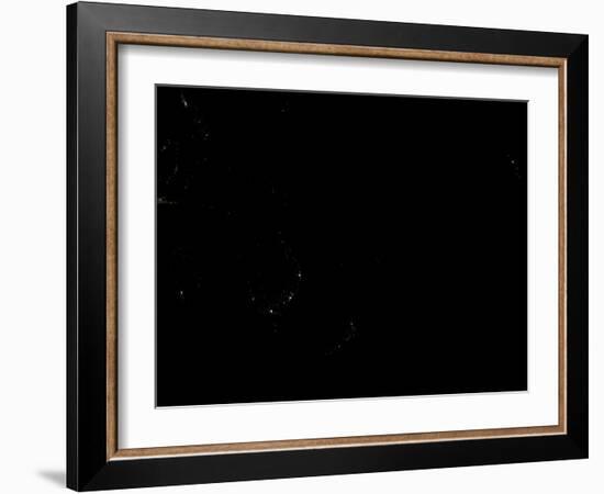 Oceania At Night-PLANETOBSERVER-Framed Photographic Print