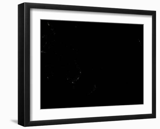 Oceania At Night-PLANETOBSERVER-Framed Photographic Print