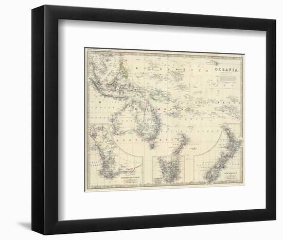 Oceania, c.1861-Alexander Keith Johnston-Framed Art Print