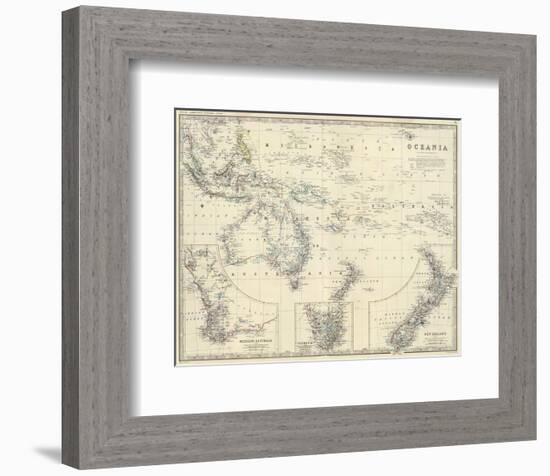 Oceania, c.1861-Alexander Keith Johnston-Framed Art Print