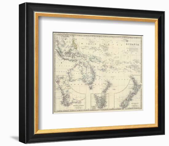 Oceania, c.1861-Alexander Keith Johnston-Framed Art Print