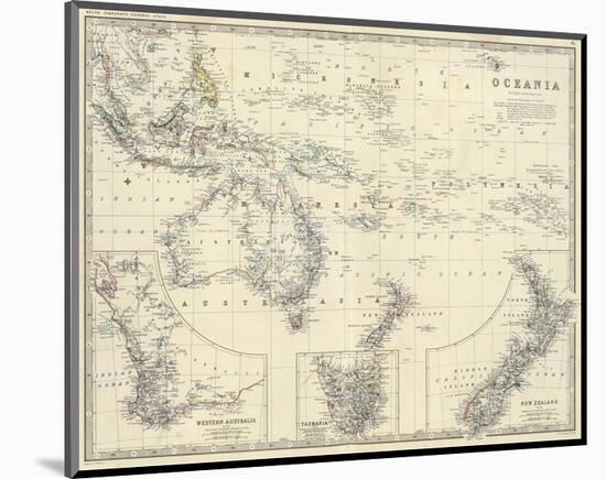 Oceania, c.1861-Alexander Keith Johnston-Mounted Art Print