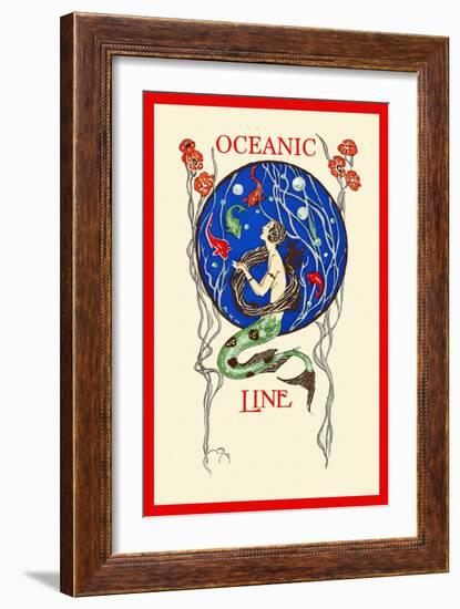 Oceanic Line-A.K.M.-Framed Art Print