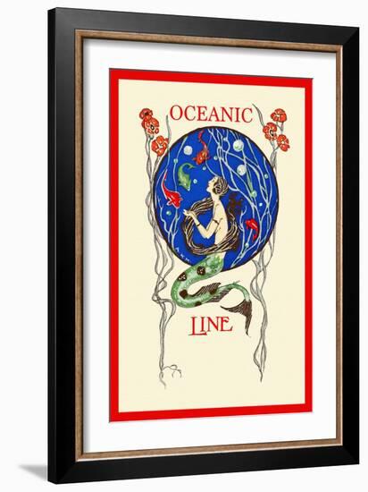 Oceanic Line-A.K.M.-Framed Art Print