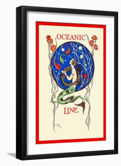 Oceanic Line-A.K.M.-Framed Art Print