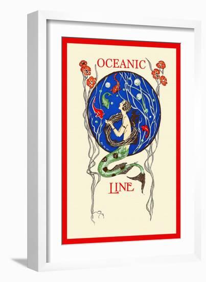 Oceanic Line-A.K.M.-Framed Art Print