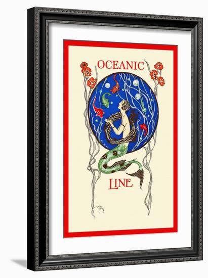 Oceanic Line-A.K.M.-Framed Art Print