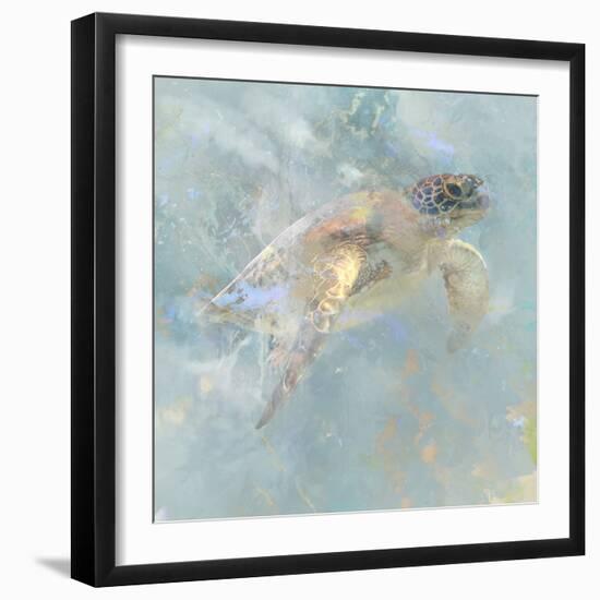 Oceanic Turtle I-Ken Roko-Framed Art Print