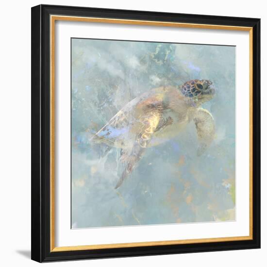 Oceanic Turtle I-Ken Roko-Framed Art Print