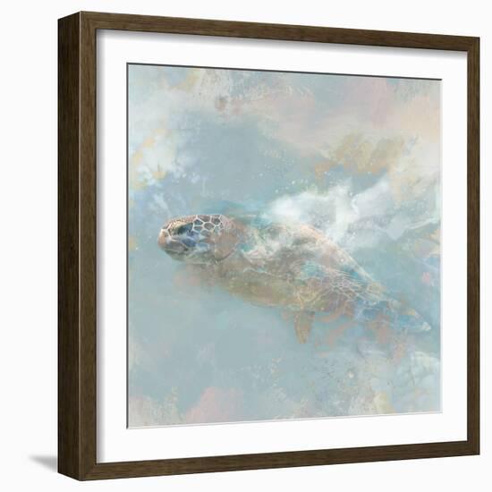 Oceanic Turtle II-Ken Roko-Framed Art Print