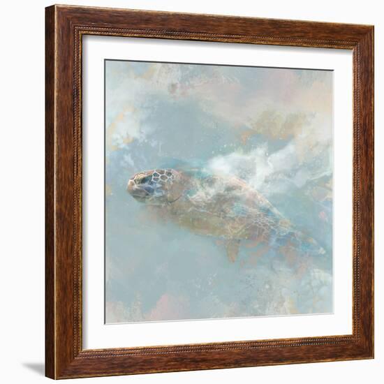 Oceanic Turtle II-Ken Roko-Framed Art Print