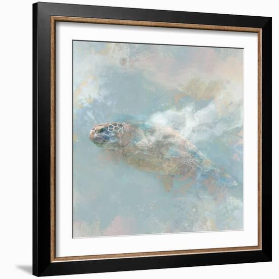 Oceanic Turtle II-Ken Roko-Framed Art Print