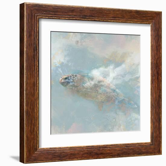 Oceanic Turtle II-Ken Roko-Framed Art Print