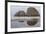 Oceanside, Oregon. Three Arch Rocks Seen from the Beach at Low Tide-Michael Qualls-Framed Photographic Print