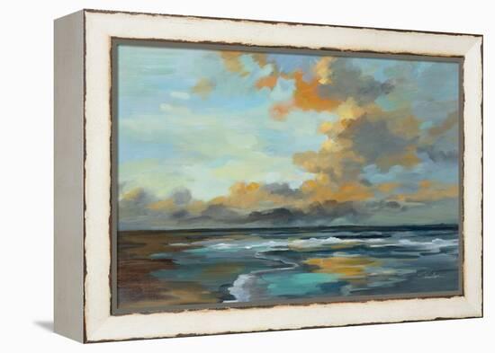 Oceanside Sunset-Silvia Vassileva-Framed Stretched Canvas