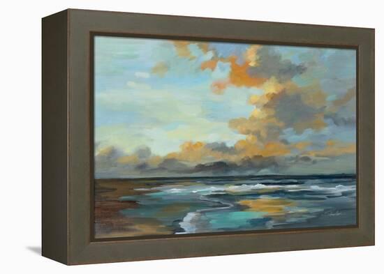 Oceanside Sunset-Silvia Vassileva-Framed Stretched Canvas