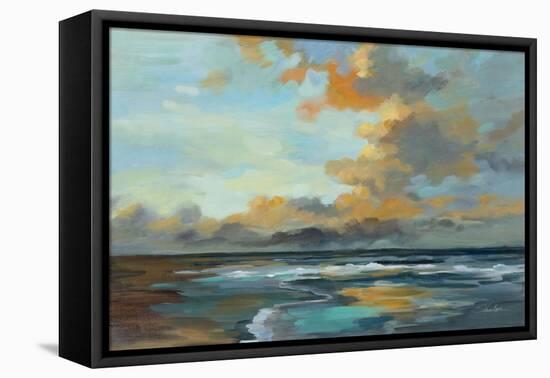 Oceanside Sunset-Silvia Vassileva-Framed Stretched Canvas