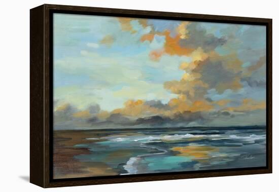 Oceanside Sunset-Silvia Vassileva-Framed Stretched Canvas