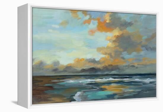 Oceanside Sunset-Silvia Vassileva-Framed Stretched Canvas