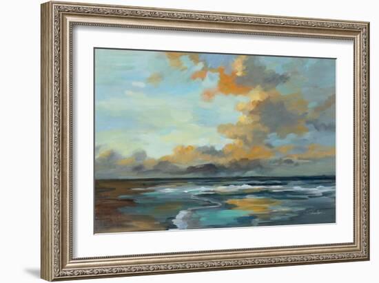 Oceanside Sunset-Silvia Vassileva-Framed Art Print