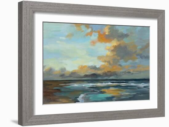 Oceanside Sunset-Silvia Vassileva-Framed Art Print