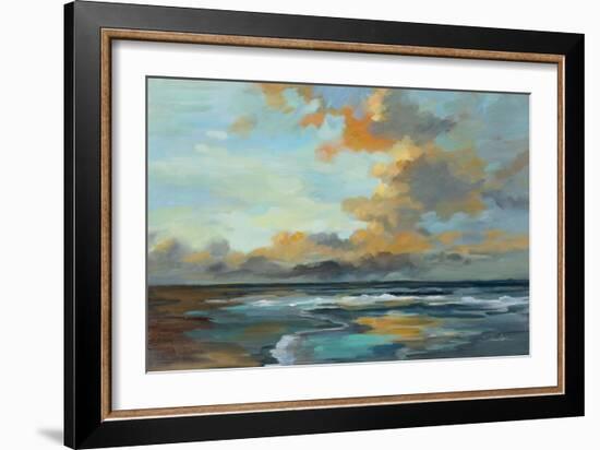 Oceanside Sunset-Silvia Vassileva-Framed Art Print