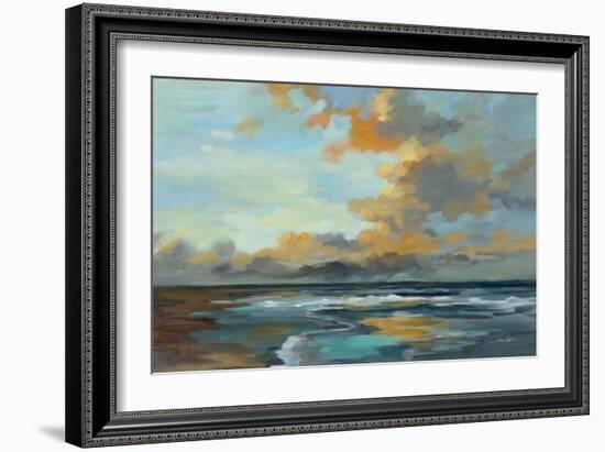 Oceanside Sunset-Silvia Vassileva-Framed Art Print