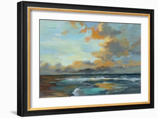 Oceanside Sunset-Silvia Vassileva-Framed Art Print