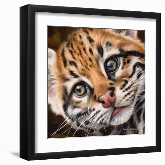 Ocelot Kitten-Sarah Stribbling-Framed Giclee Print